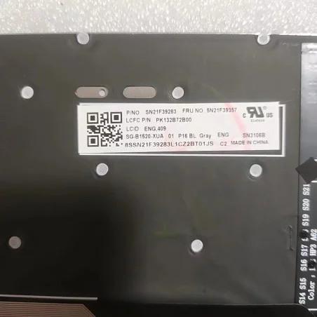 US English Keyboard SN21F39283 5N21F39357 SG-B1520-XUA for Lenovo ThinkPad P16 Gen 1 / Gen 2