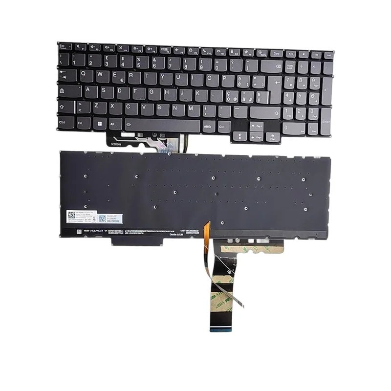 Teclado italiano IT SN21B60998 LCM20L3 para Lenovo Ideapad 5 Pro 16ACH6 (con retroiluminación)