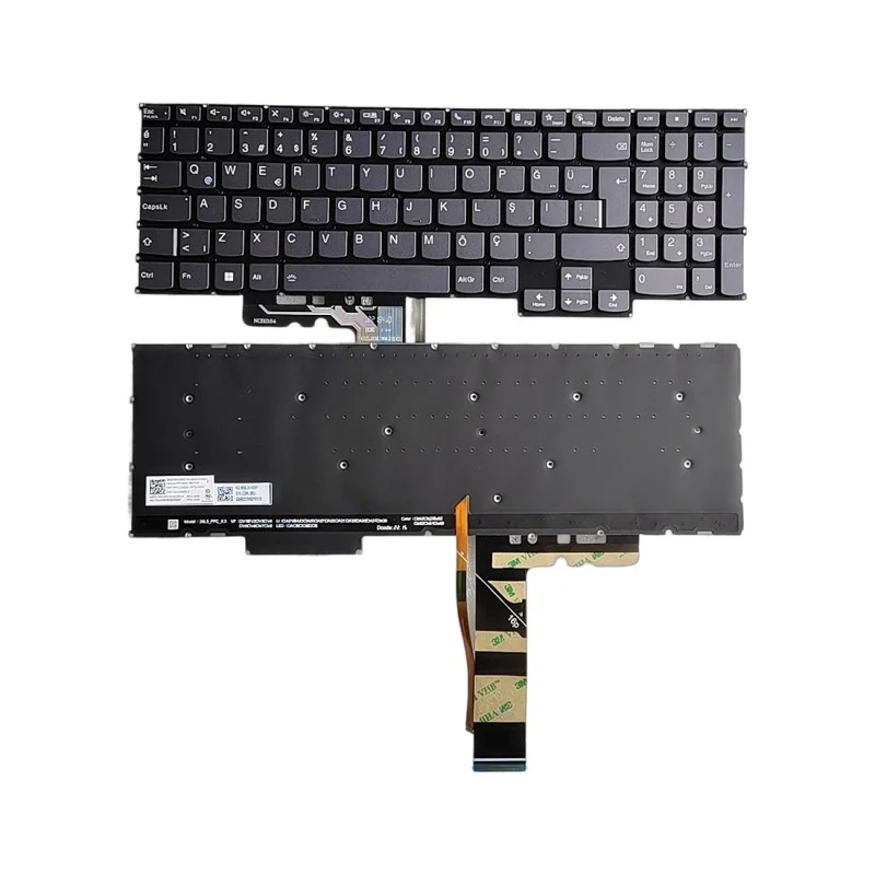 Teclado turco TR SN21B61036 LCM20L3 para Lenovo Ideapad 5 Pro 16ACH6 (con retroiluminación)