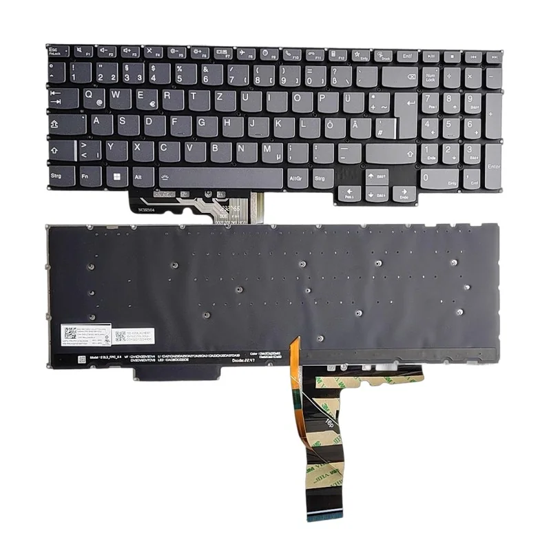 GR German Keyboard SN21B61033 LCM20L3 for Lenovo Ideapad 5 Pro 16ACH6 (Backlit)