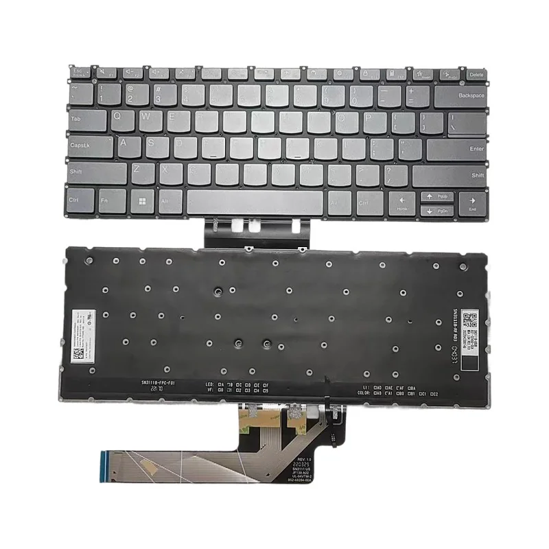US English Keyboard SN21E38257 SG-B1710-XUA for Lenovo Yoga Slim 7 Carbon 13IAP7 / ThinkBook 13x Gen 2 IAP (Backlit) US English Keyboard SN21E38257 SG-B1710-XUA for Lenovo Yoga Slim 7 Carbon 13IAP7 / ThinkBook 13x Gen 2 IAP (Backlit)