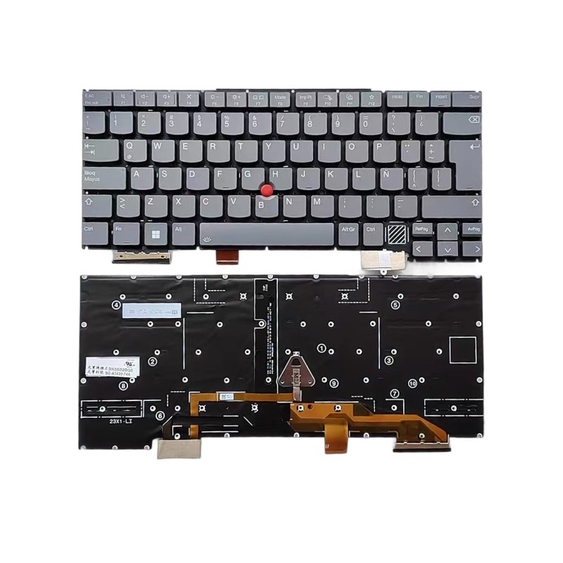 Lateinamerikanische spanische Tastatur SN3B02BG0 SG-A3430-74A für Lenovo Thinkpad X1 Yoga 2024 (mit Hintergrundbeleuchtung) Lateinamerikanische spanische Tastatur SN3B02BG0 SG-A3430-74A für Lenovo Thinkpad X1 Yoga 2024 (mit Hintergrundbeleuchtung)