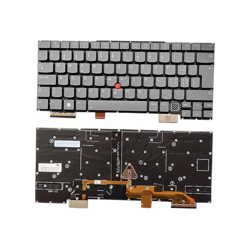 Teclado suizo SW SN3B02BG0 SG-A3430-2XA para Lenovo ThinkPad X1 Yoga 2024 (con retroiluminación) Teclado suizo SW SN3B02BG0 SG-A3430-2XA para Lenovo ThinkPad X1 Yoga 2024 (con retroiluminación)