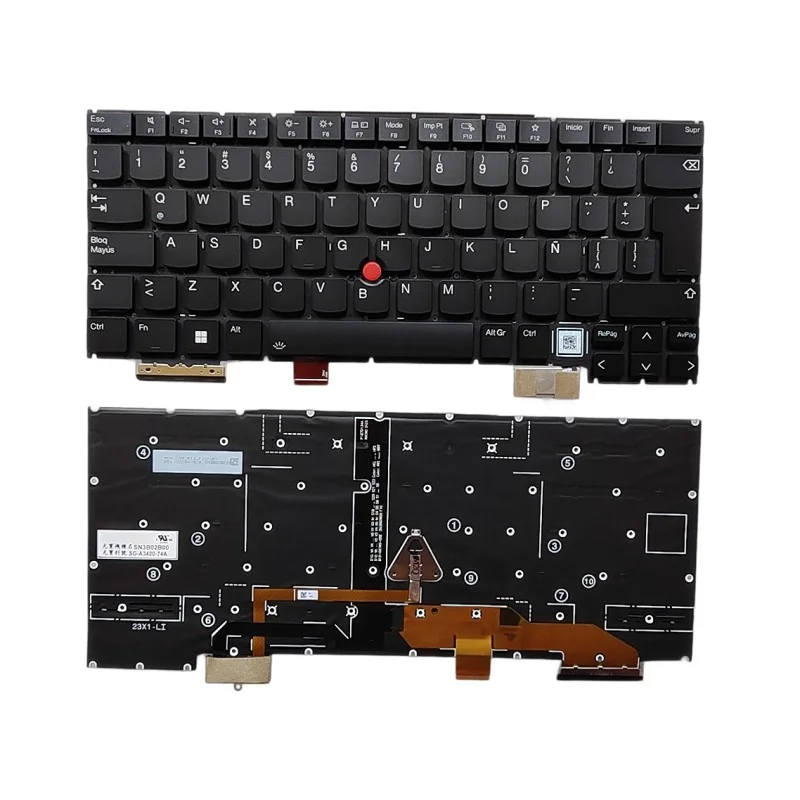 Teclado español LA SN3B02B00 SG-A3420-74A para Lenovo Thinkpad X1 Yoga 2024 (con retroiluminación)