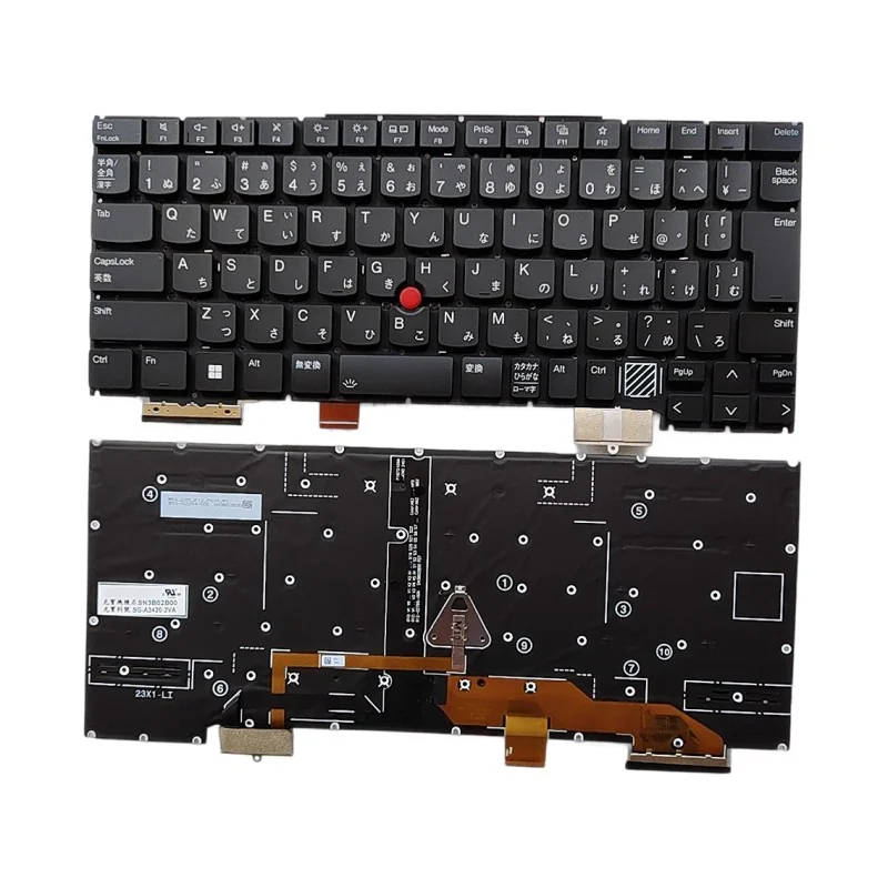 JP Japanese Keyboard SN3B02B00 SG-A3420-2VA for Lenovo ThinkPad X1 Yoga 2024 (Backlit) JP Japanese Keyboard SN3B02B00 SG-A3420-2VA for Lenovo ThinkPad X1 Yoga 2024 (Backlit)