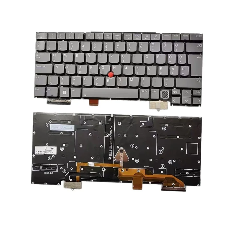 Teclado húngaro HU SN3B02BG0 SG-A3430-2GA para Lenovo ThinkPad X1 Yoga 2024 (con retroiluminación)