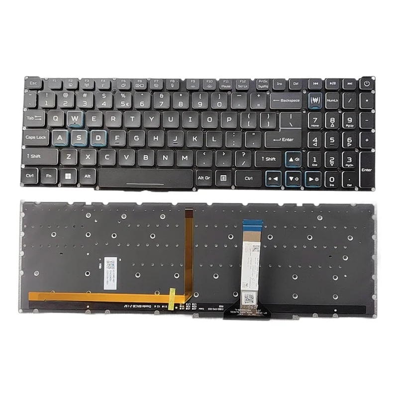 Teclado inglés US ACM20M2 para Acer Nitro 5 AN515-56 / AN517-53 (Retroiluminación RGB) Teclado inglés US ACM20M2 para Acer Nitro 5 AN515-56 / AN517-53 (Retroiluminación RGB)