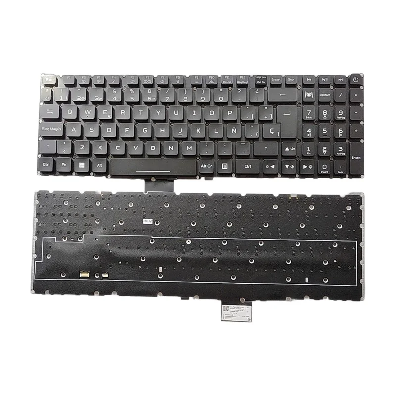 Teclado español SP ACM21H8 para Acer Predator Helios 16 PH16-71 / N23Q1 (Retroiluminado RGB)