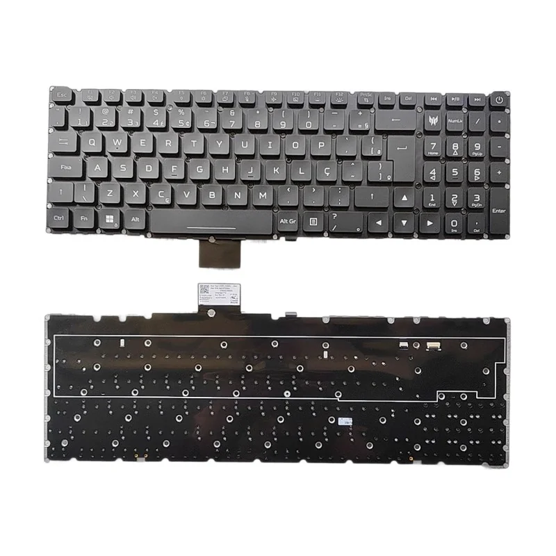 BR Portuguese Keyboard ACM21H8 for Acer Predator Helios 16 PH16-71 / N23Q1 (RGB Backlit) BR Portuguese Keyboard ACM21H8 for Acer Predator Helios 16 PH16-71 / N23Q1 (RGB Backlit)