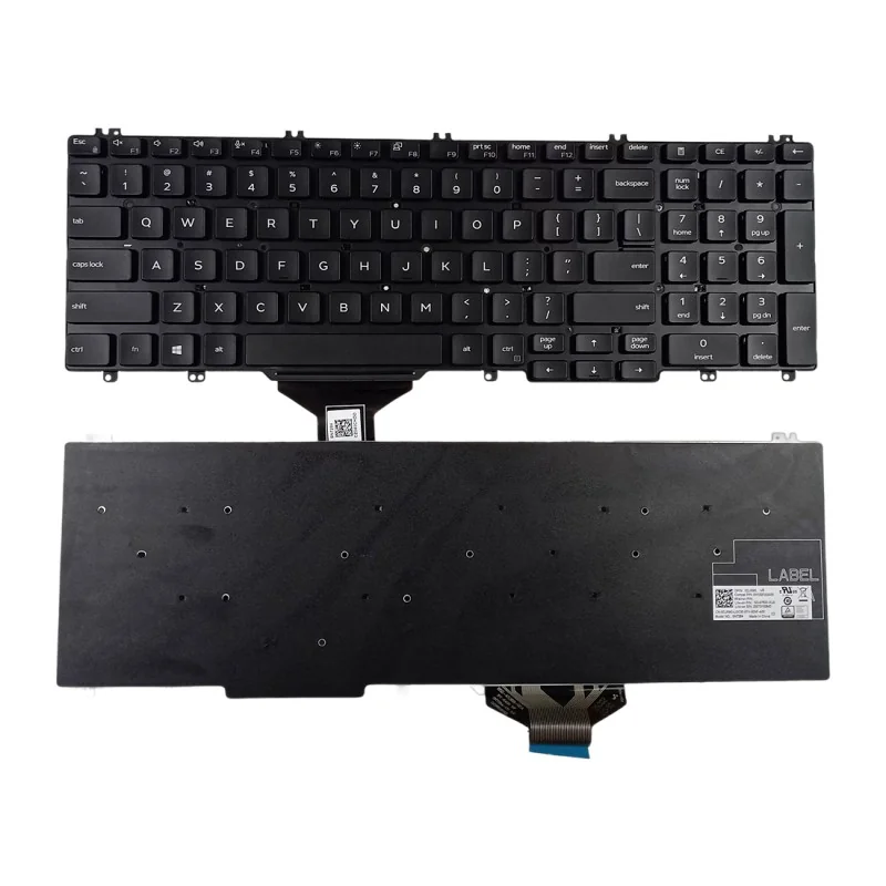 US English Keyboard 0DJXM0 SG-97600-XUA for Dell Latitude 5500 / 5501 / 5510, Precision 3540 / 3541