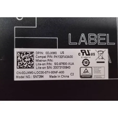 US English Keyboard 0DJXM0 SG-97600-XUA for Dell Latitude 5500 / 5501 / 5510, Precision 3540 / 3541
