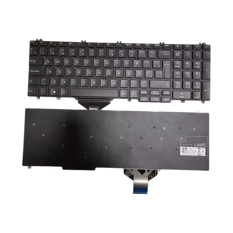 LA Spanish Keyboard 0RYW4J SG-97610-29A for Dell Latitude 5500 / 5501 / 5510, Precision 3540 / 3541 LA Spanish Keyboard 0RYW4J SG-97610-29A for Dell Latitude 5500 / 5501 / 5510, Precision 3540 / 3541