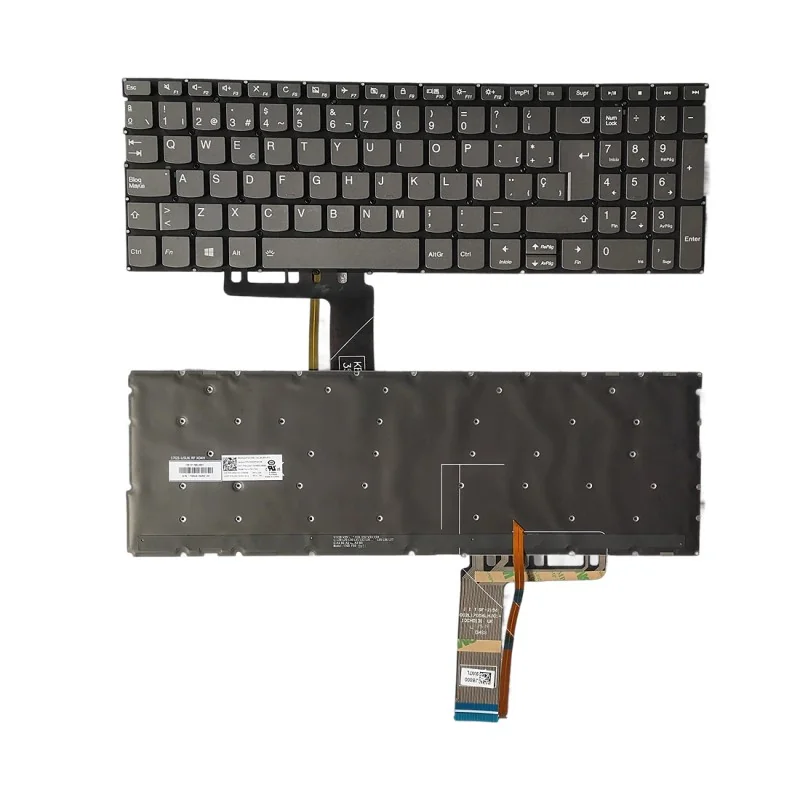Teclado español SP SN20P24168 PK131FH1A12 LCM17G5 para Lenovo IdeaPad 720s-15IKB, 720S Touch-15IKB (Con retroiluminación)