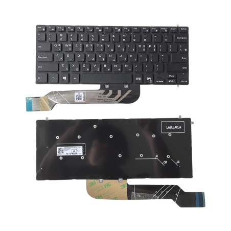 Teclado coreano KR 0F7GDM PK131Q12A05 NSK-EB0SC para Dell Inspiron 3480 3481 3482 3490 3493 5370 7370 7380 7460 7466 7467 747...