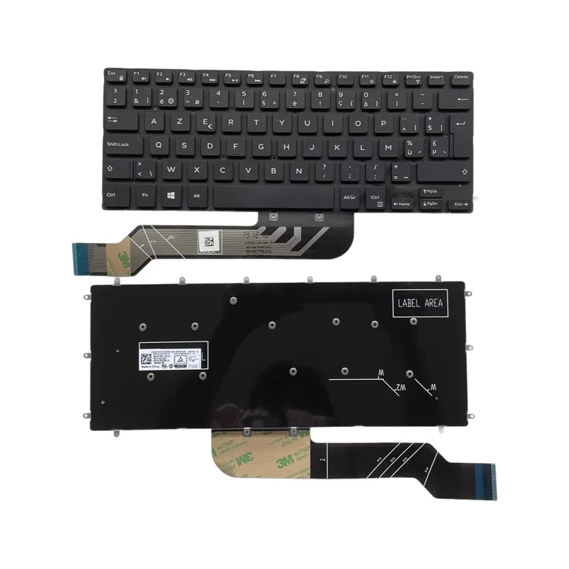 Clavier belge français BE 07Y2YH PK131Q12A27 pour Dell Inspiron 3480 3481 3482 3490 3493 5370 7370 7380 7460 7466 7467 7472 7560 7570 7572 7580