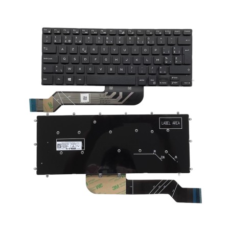 Teclado francés belga BE 07Y2YH PK131Q12A27 para Dell Inspiron 3480 3481 3482 3490 3493 5370 7370 7380 7460 7466 7467 7472 75...