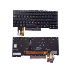 Clavier NE nordique suédois finlandais norvégien danois SN20R66148 PK131BR2B33 V170820IK1 pour Lenovo ThinkPad T490s / X1 Ext...