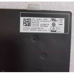 Clavier NE nordique suédois finlandais norvégien danois 0RJMV2 PK132UG3C24 SG-A2550-79A SN4291BL1 pour Dell Latitude 7410 (Rétroéclairé)