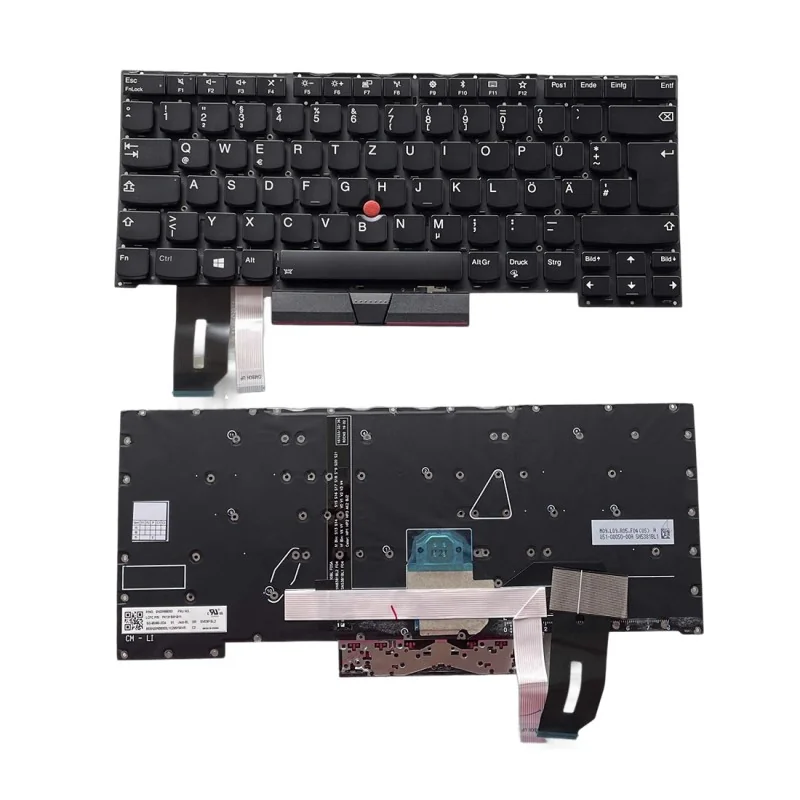 Clavier allemand GR SN5381BL2 SG-95360-2DA pour Lenovo ThinkPad T495s Clavier allemand GR SN5381BL2 SG-95360-2DA pour Lenovo ThinkPad T495s