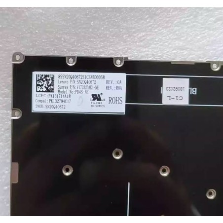 Clavier NE nordique suédois finlandais norvégien danois SN20Q40672 V172320AK1-NE PK131714A18 pour Lenovo Yoga 530-14IKB / 530-14ARR