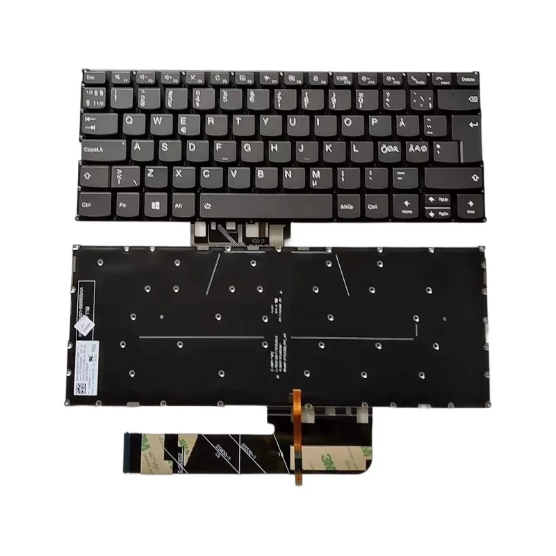 Clavier NE nordique suédois finlandais norvégien danois SN20U63286 V172320BK2-NE PD4SB-NE pour Lenovo Yoga 530-14IKB / 530-14ARR (Rétroéclairé) Clavier NE nordique suédois finlandais norvégien danois SN20U63286 V172320BK2-NE PD4SB-NE pour Lenovo Yoga 530-14IKB / 530-14ARR (Rétroéclairé)