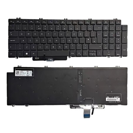 Clavier anglais UK 0T9DR1 PK133MM3B15 SG-B2710-2BA pour Dell Latitude 5520 / 5521 / 3540 (Rétroéclairé) €23.50