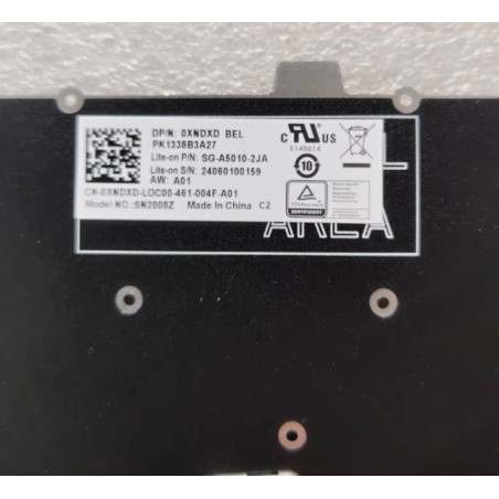 Clavier belge français BE 0XNDXD SG-A5010-2JA PK1338B3A27 pour Dell Latitude 3120