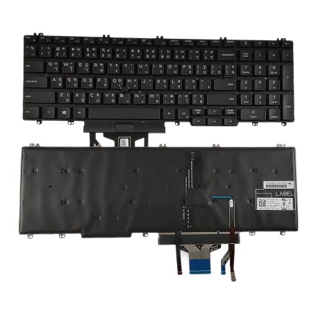Clavier thaï TI 0TNFTR SG-97710-33A PK132VX3B07 pour Dell Latitude 5500 / 5501 / 5510 (rétroéclairé) €20.90