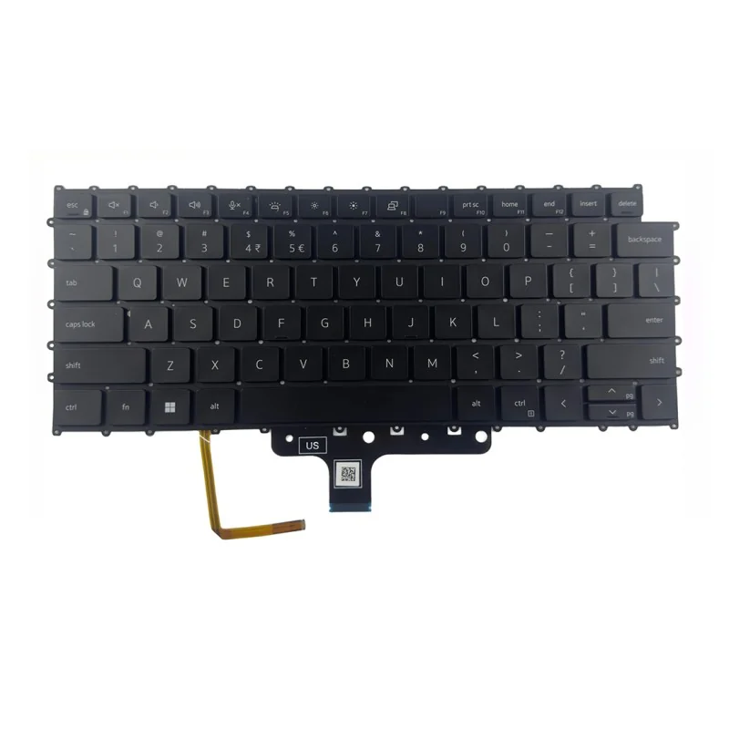 Clavier anglais US 05FKXW PK133RY1A01 NSK-DEUABC pour Dell Precision 5470 / 5680 / 5690 (rétroéclairé)