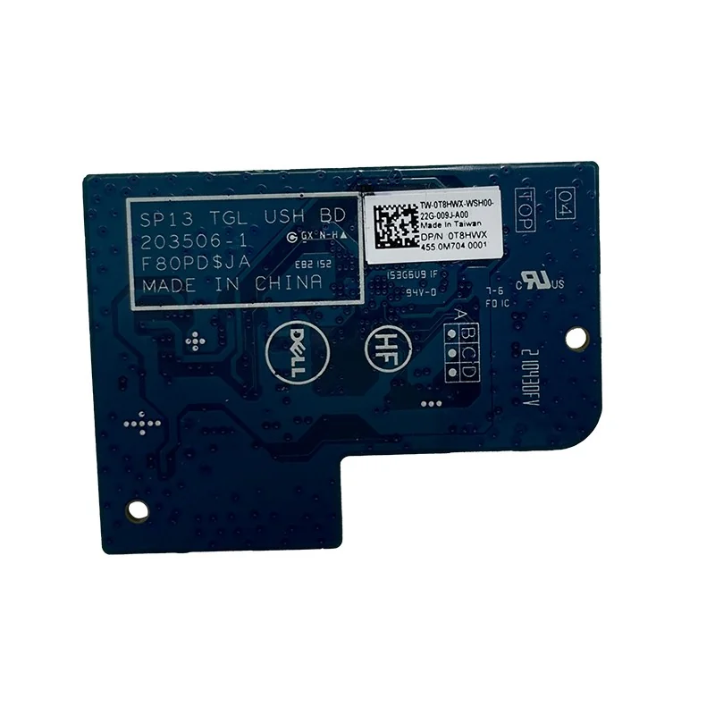 Placa de Conexión del Teclado USH 0T8HWX F80PD 203506-1 para Dell Latitude 5320