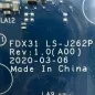 Tarjeta I/O USB 0D93G0 LS-J262P para Dell Latitude 7310 E7310