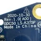 Audio I/O Board 0FK1DT LS-K375P for Dell Latitude 7520
