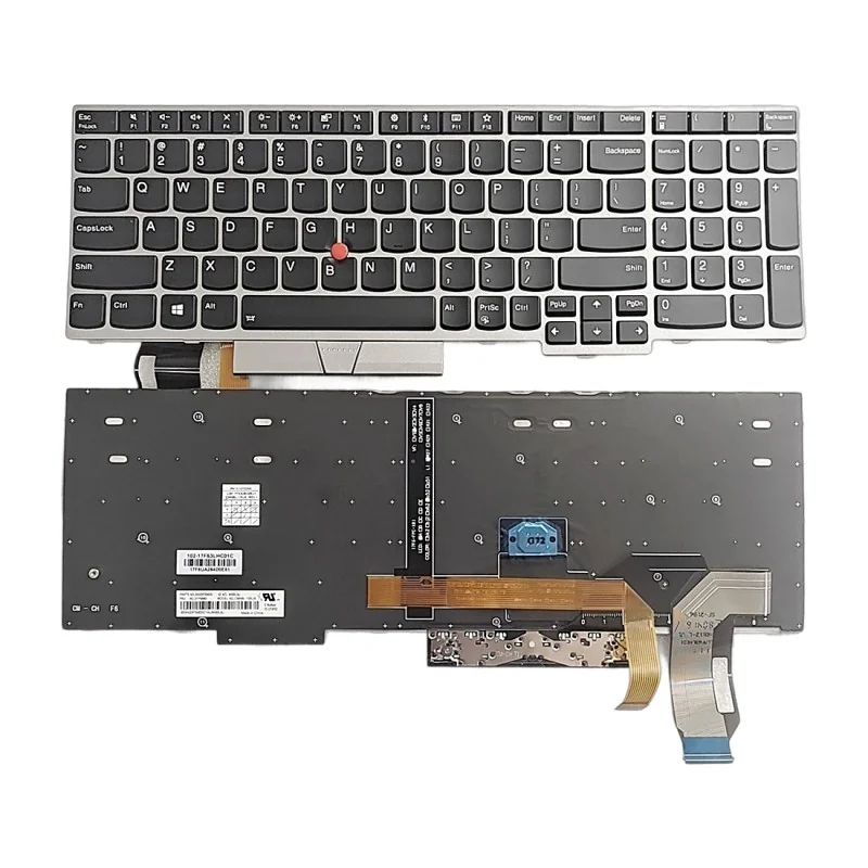 Clavier US Anglais 01YN660 SN20P35605 PK131672D00 pour Lenovo ThinkPad E580 L580 L590 (Rétroéclairé) Clavier US Anglais 01YN660 SN20P35605 PK131672D00 pour Lenovo ThinkPad E580 L580 L590 (Rétroéclairé)