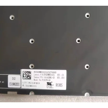 Teclado alemán GR SN20M63101 PK1314F4B19 V161420BK1-GR para Lenovo IdeaPad 320-15ABR 320-15IAP 320-15AST 320-15IKB 320-15ISK (con retroiluminación)