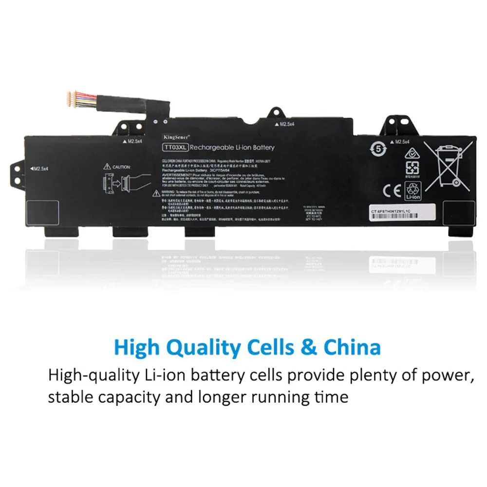 Batteria TT03XL per Laptop HP EliteBook 850 G5/G6 e ZBook 15U G5/G6 Serie (3XG42PA) HSTNN-UB7T – 56Wh Li-ion