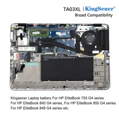Batería TA03XL para portátil HP EliteBook 755, 840, 848 G4 Serie – 51Wh Li-ion (HSTNN-LB7J) €36.50