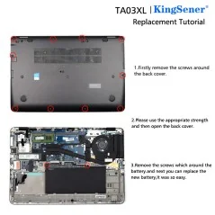 Batería TA03XL para portátil HP EliteBook 755, 840, 848 G4 Serie – 51Wh Li-ion (HSTNN-LB7J) €36.50