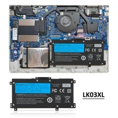 LK03XL Replacement Battery for HP Envy 17M & 15m-bp012dx – 55.8Wh Li-ion (HSTNN-UB7I, TPN-W127) €36.50