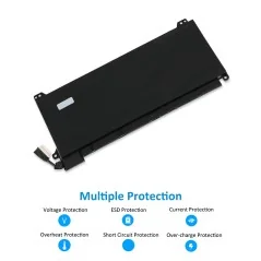 Batterie d’ordinateur portable PG06XL pour HP Omen 15-DH Series (69Wh, 11.55V) – Remplacement pour HSTNN-DB9F L48431-2C1 L484...
