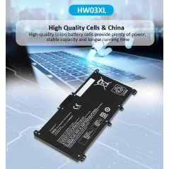 Batería HW03XL para portátil HP Pavilion 15-EG / 15-EH / HP 17-CN / 17-CP – Repuesto para HSTNN-IB90, L96887-421, L97300-005 ...