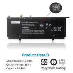 SP04XL Akku für HP Spectre x360 13-AP0008CA 13-AP0010CA 13-AP0013DX 13-AP0023DX 13-AP0028CA 13-AP0000TU 13-AP0001TU Serie