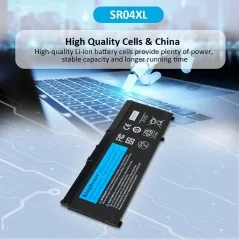 Batteria SR04XL per HP OMEN 15-CE, 15-CB (15-CE015DX, 15-CB014ur, TPN-Q193, TPN-Q194, TPN-C133) €34.95