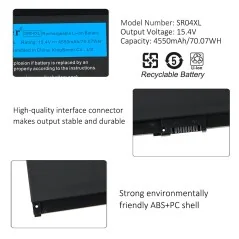 Batteria SR04XL per HP OMEN 15-CE, 15-CB (15-CE015DX, 15-CB014ur, TPN-Q193, TPN-Q194, TPN-C133) €34.95