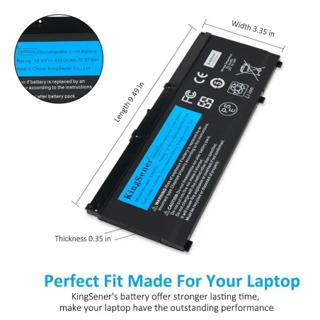 Batterie SR04XL pour HP OMEN 15-CE, 15-CB (15-CE015DX, 15-CB014ur, TPN-Q193, TPN-Q194, TPN-C133)