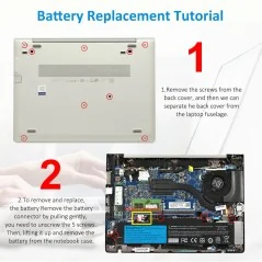 SS03XL Laptop-Akku für HP EliteBook 730/735/740/745/755/830/840 G5 & G6, ZBook 14U G5/G6 Serie (932823-421, 933321-852, HSN-I...