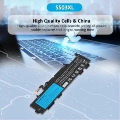 Batería SS03XL para HP EliteBook 730/735/740/745/755/830/840 G5 y G6, ZBook 14U G5/G6 Series (932823-421, 933321-852, HSN-I13...