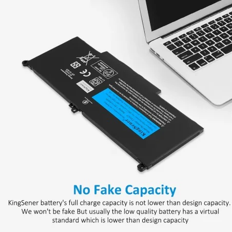 Batteria di ricambio F3YGT per Dell Latitude 12, 13, 14 – 60Wh Li-ion