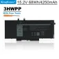 Batterie 3HWPP pour Dell Latitude 5401, 5501, 5411, 5410, 5511 – 15,2V 68Wh Li-ion Batterie 3HWPP pour Dell Latitude 5401, 5501, 5411, 5410, 5511 – 15,2V 68Wh Li-ion