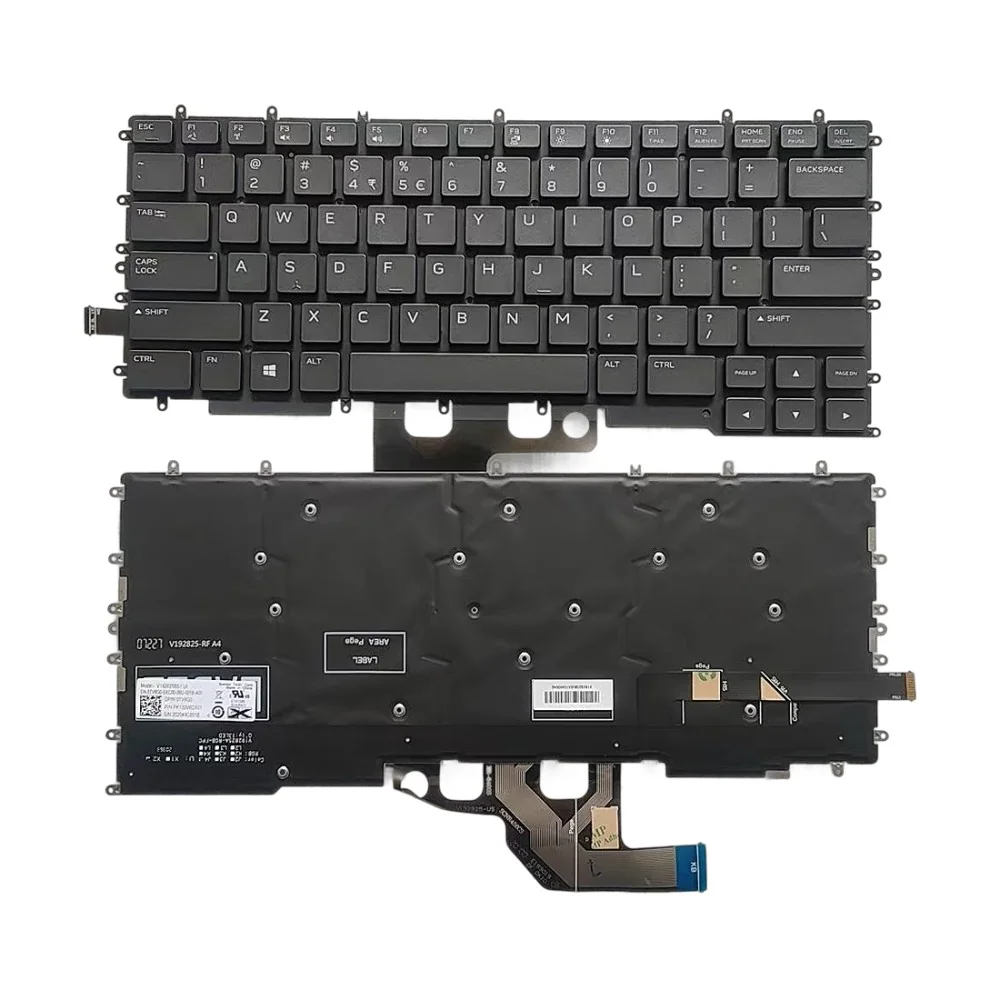 Clavier anglais US Inde 0TV8G0 V192825BS1 PK132VR2A01 pour Dell G7 15 7500 / Alienware m15 R2 R3 (rétroéclairé RGB) Clavier anglais US Inde 0TV8G0 V192825BS1 PK132VR2A01 pour Dell G7 15 7500 / Alienware m15 R2 R3 (rétroéclairé RGB)