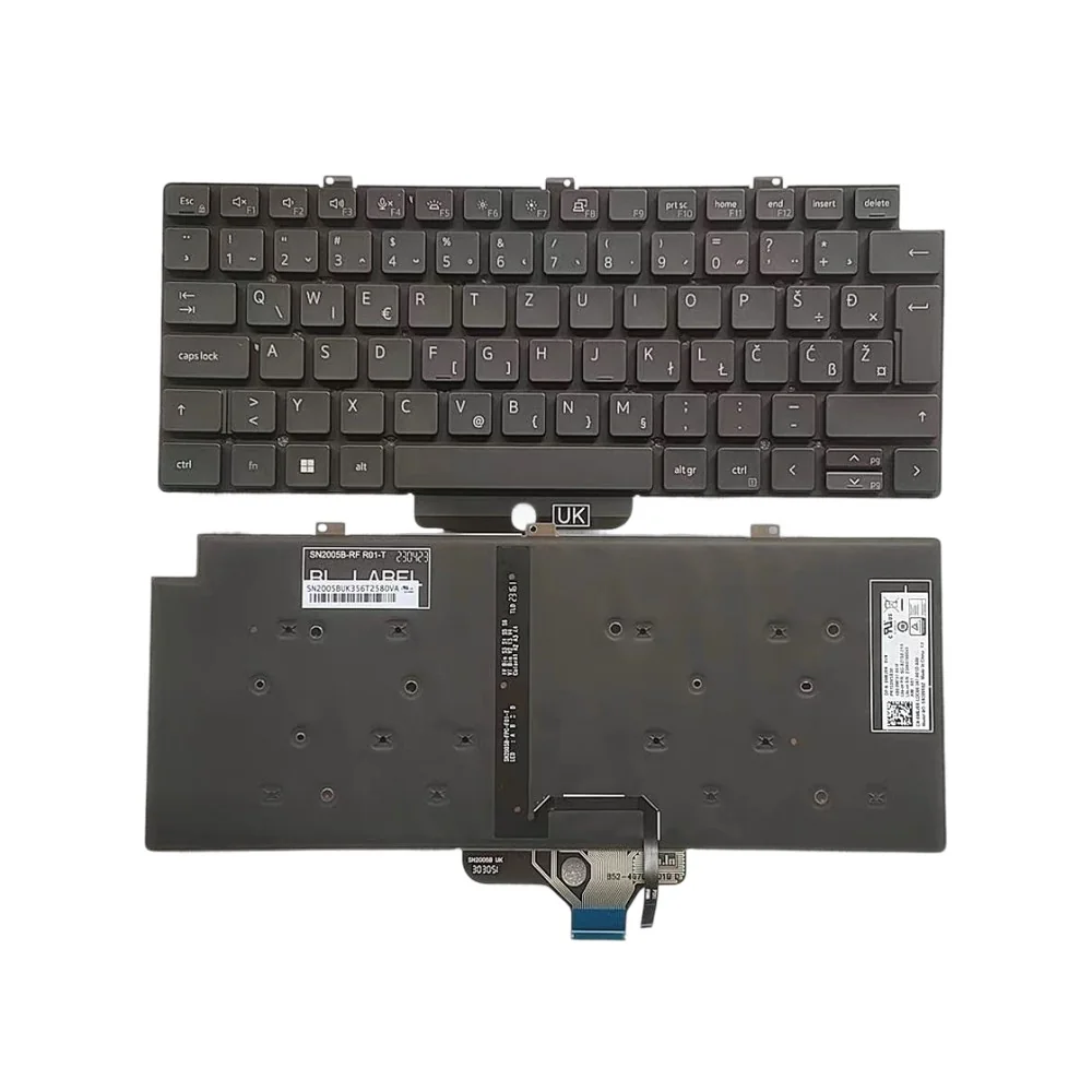 Clavier SA YU SL Croate Slovène 0M6J8N SG-B2750-2YA PK133IV3B30 SN2005BZ pour Dell Latitude 5320 7320 7330 (rétroéclairé) Clavier SA YU SL Croate Slovène 0M6J8N SG-B2750-2YA PK133IV3B30 SN2005BZ pour Dell Latitude 5320 7320 7330 (rétroéclairé)